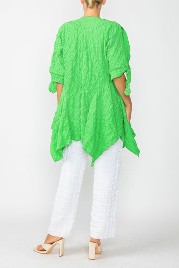 Green Dolman Sleeve Open Jacket